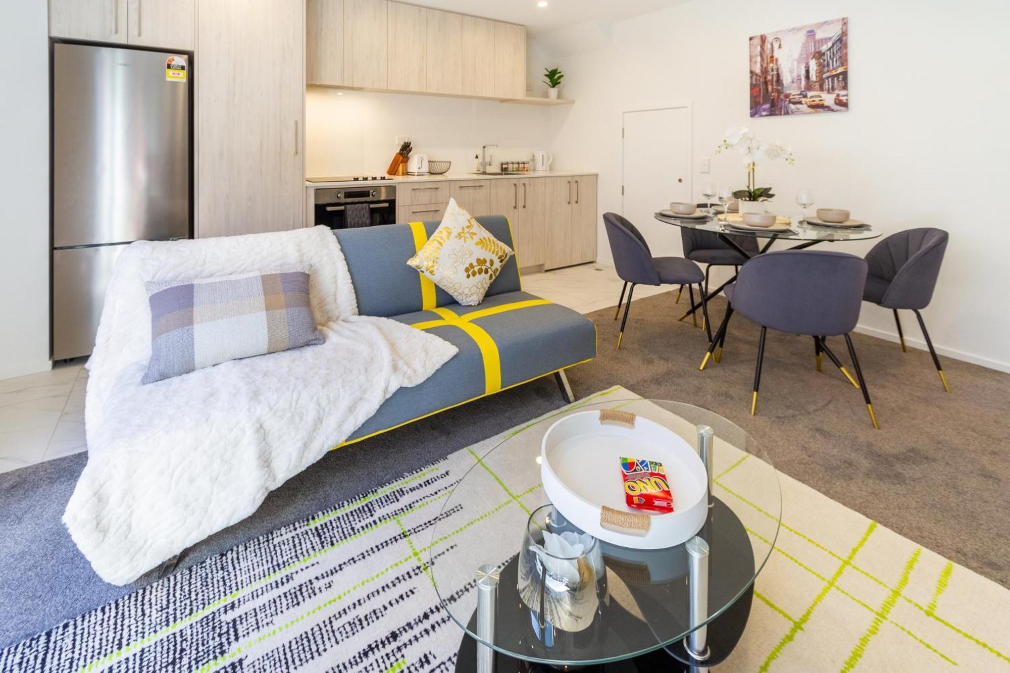 כרייסטצ'רץ' Central Escape On Cashel Street 2 Bed 2 Bath מראה חיצוני תמונה